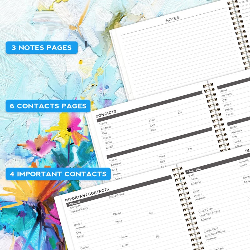 MaaIbok 2026-2027 Monthly Planner/Calendar - Jan. 2026 - Dec. 2027, 9 "" x 11 "", 2 Year Monthly Planner 2026-2027, Holidays, Month Tabs, Inner Pocket, Note Pages - Image 5